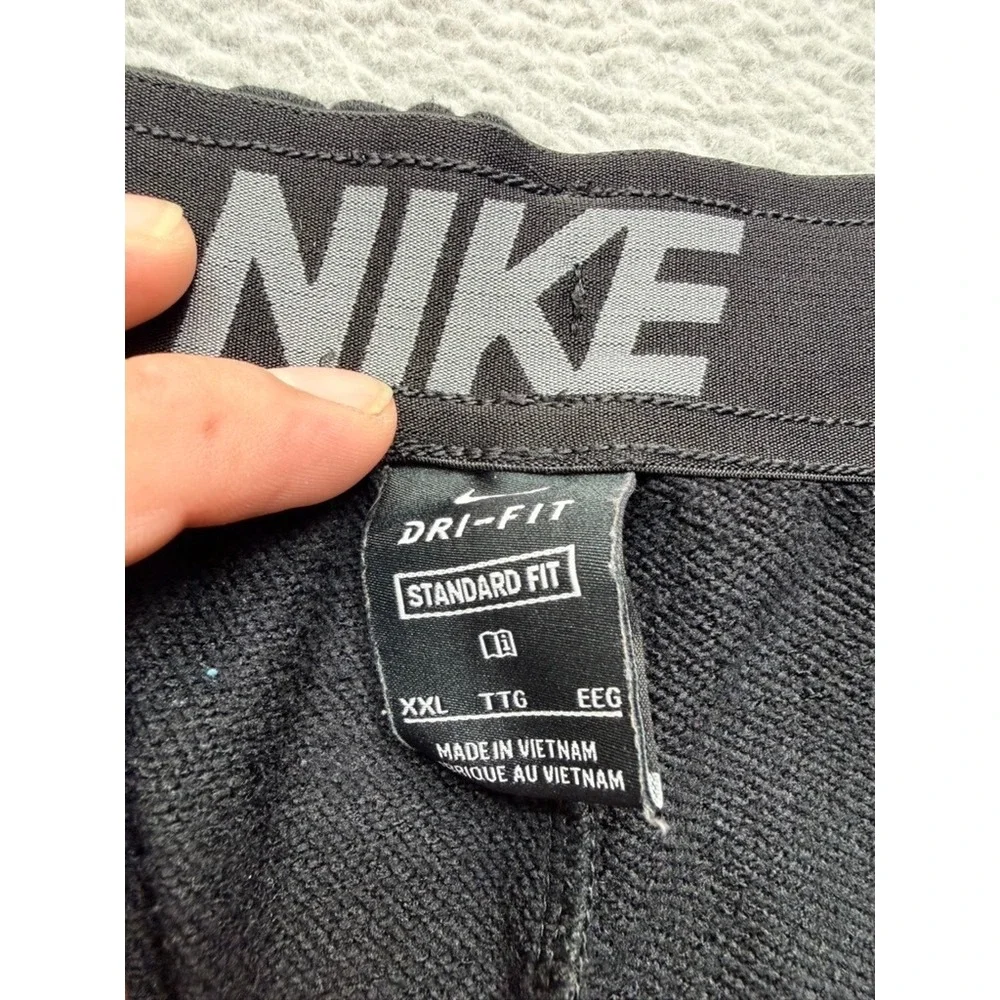 Nike Therma-FIT Mens Training Pants Black Fleece Lined Athletic Joggers Medium